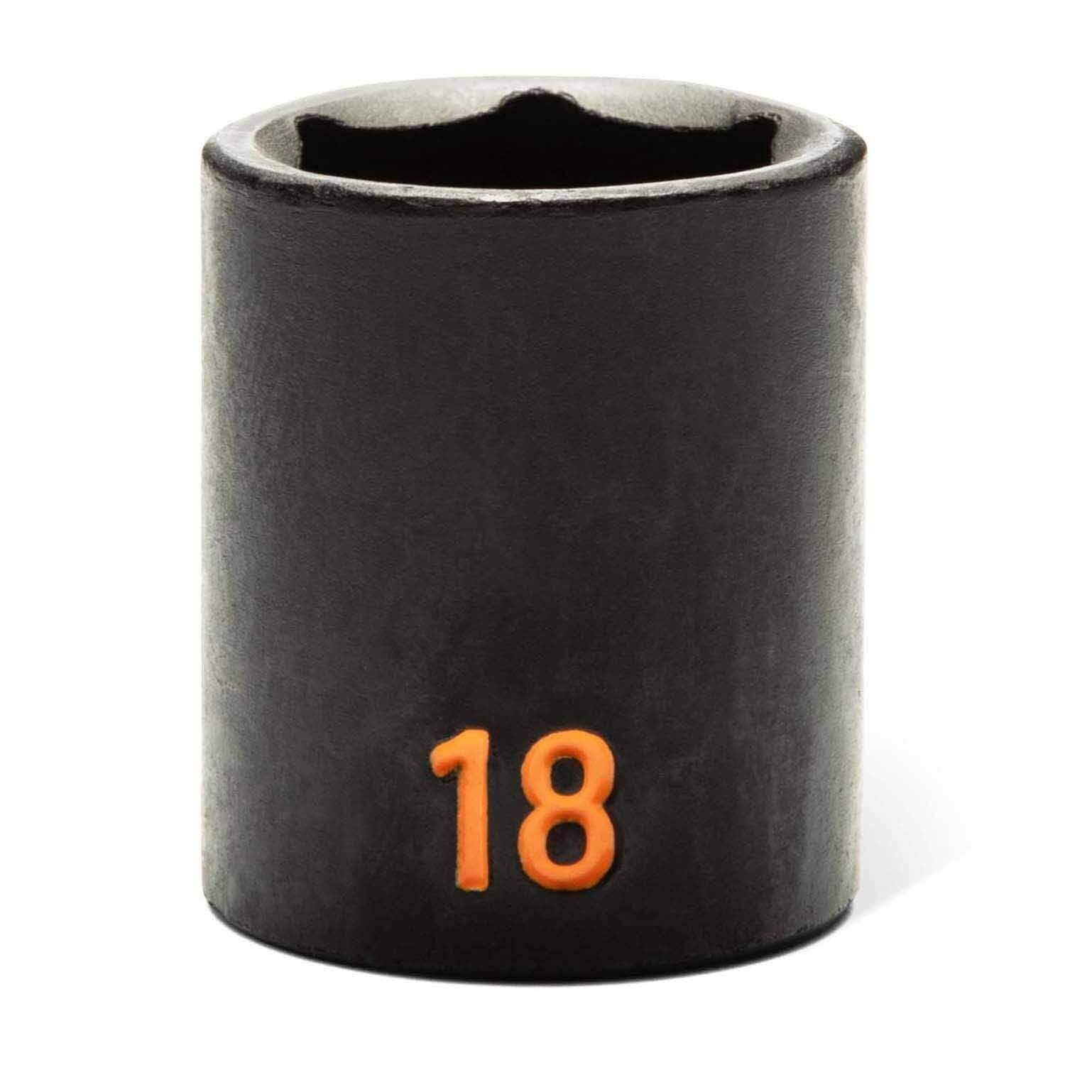 GearWrench 84925H 29 Piece 3/8" Drive 6 Point Metric Hi-Viz Standard & Deep Impact Socket Set - 5