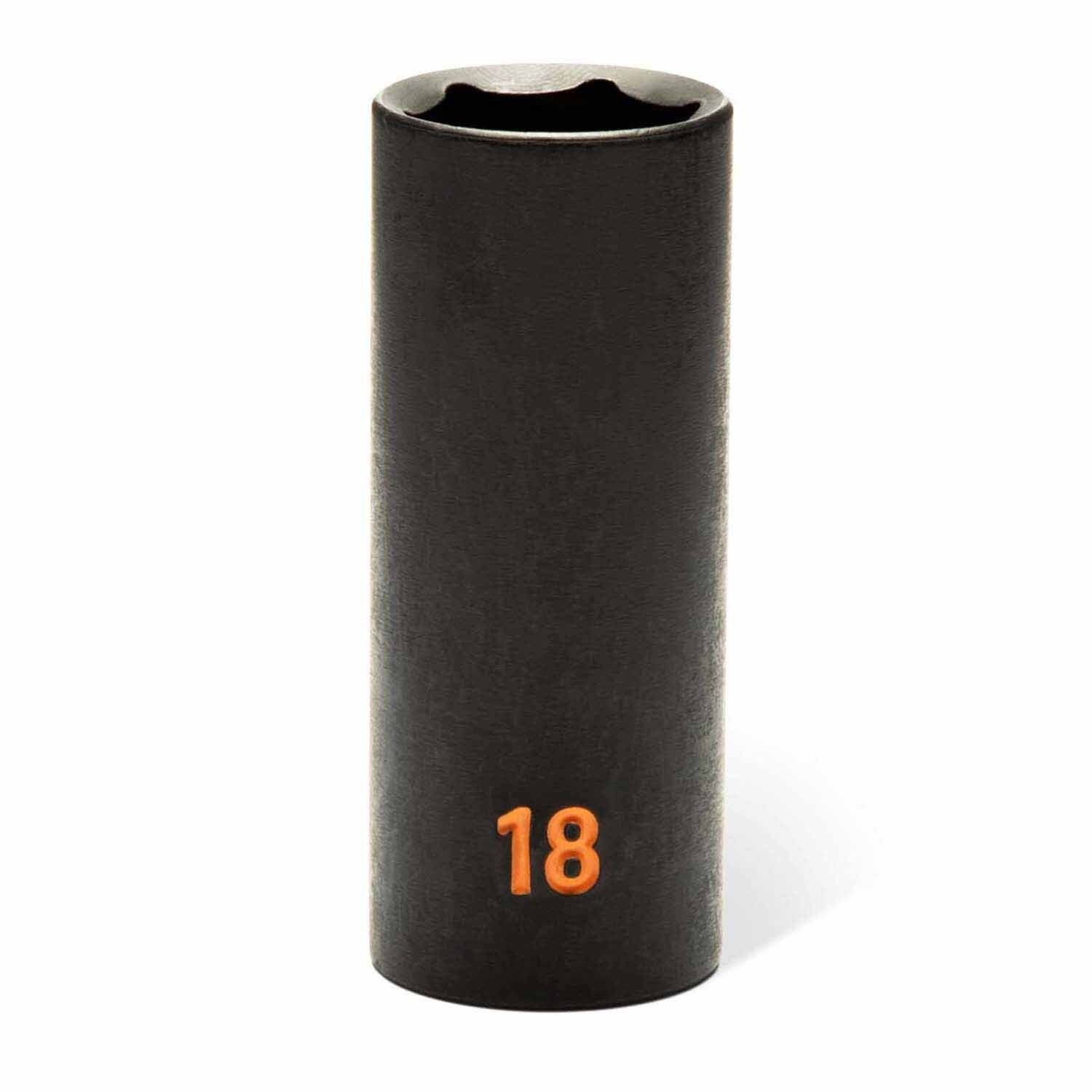 GearWrench 84925H 29 Piece 3/8" Drive 6 Point Metric Hi-Viz Standard & Deep Impact Socket Set - 7