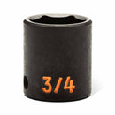 GearWrench 84931H 12 Piece 1/2" Drive 6 Point SAE Hi-Viz Impact Socket Set - 6