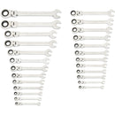 GearWrench 86730 SAE/MM Flex Combination Ratcheting Wrench Set (25 Piece)