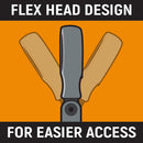 GearWrench 86730 SAE/MM Flex Combination Ratcheting Wrench Set (25 Piece) - 6