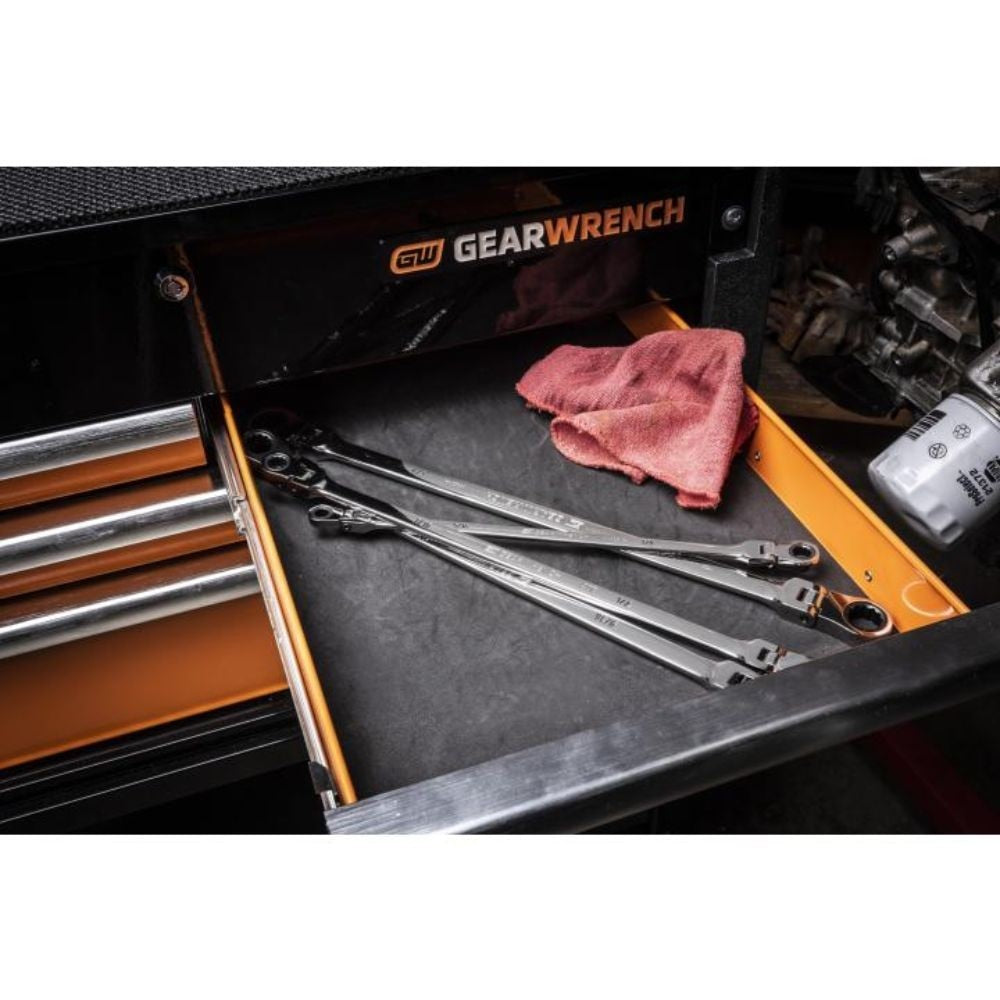 GearWrench 86831 4 Piece 90-Tooth 12 Point SAE GearBox Double Flex Rat