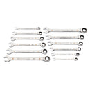 GearWrench 86927 12 Pc. 90-Tooth 12 Point Metric Combination Ratcheting Wrench Set - 4