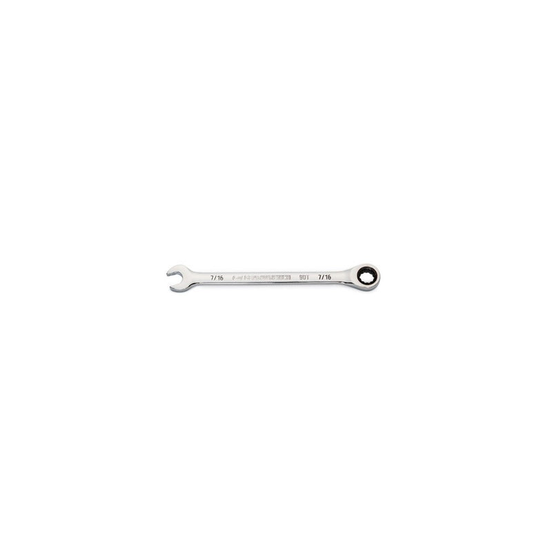 GearWrench 86944 7/16" 90-Tooth 12 Point Ratcheting Combination Wrench