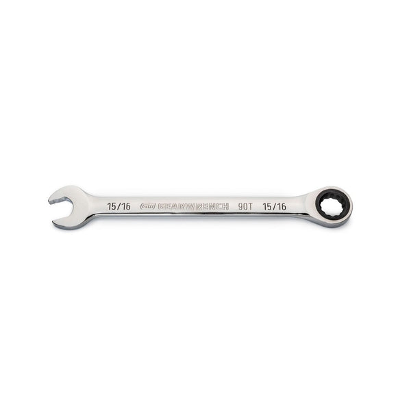 GEARWRENCH 86952 15/16 Inch 90-Tooth 12 Point Ratcheting Combination Wrench (Single)