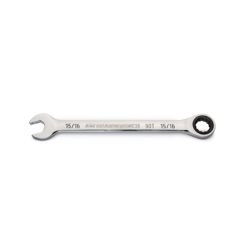 GEARWRENCH 86952 15/16 Inch 90-Tooth 12 Point Ratcheting Combination Wrench (Single)