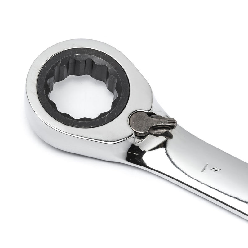 GearWrench 9602N 16 Pc. 72-Tooth 12 Point Reversible Ratcheting Combination Metric Wrench Set - 4
