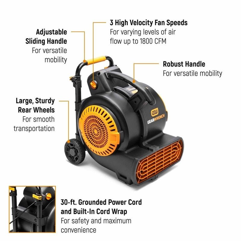 GearWrench GWAM1800 1800 CFM Industrial Air Mover - 2