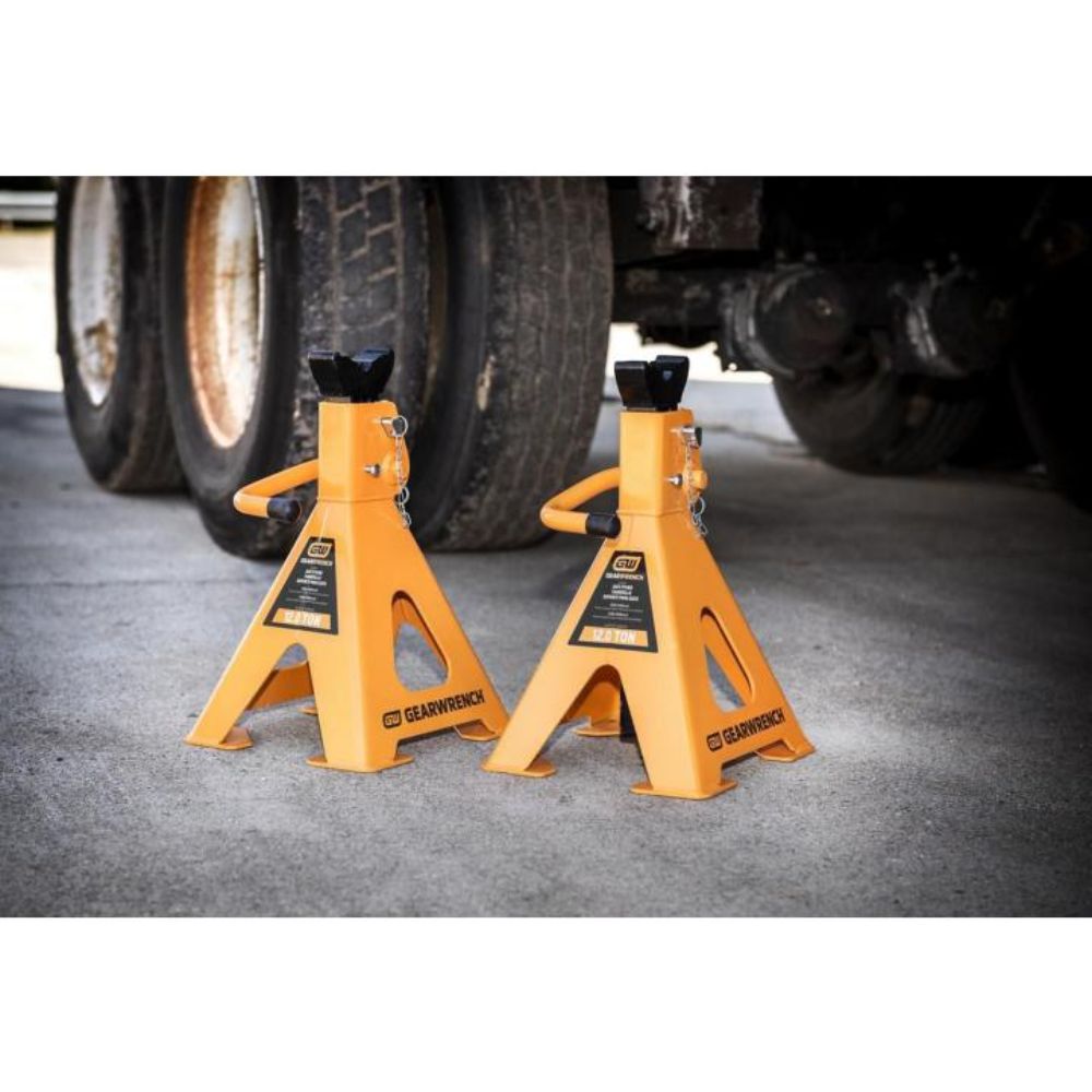 GearWrench GWJS12T 12 Ton Ratcheting Jack Stand - 2 Per Pack - 8