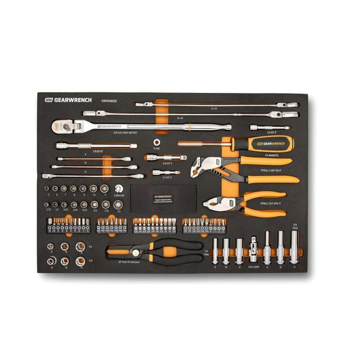 GearWrench  GWMSMBS02 82 Piece 120XP Automotive Tool Set in Foam Storage Tray