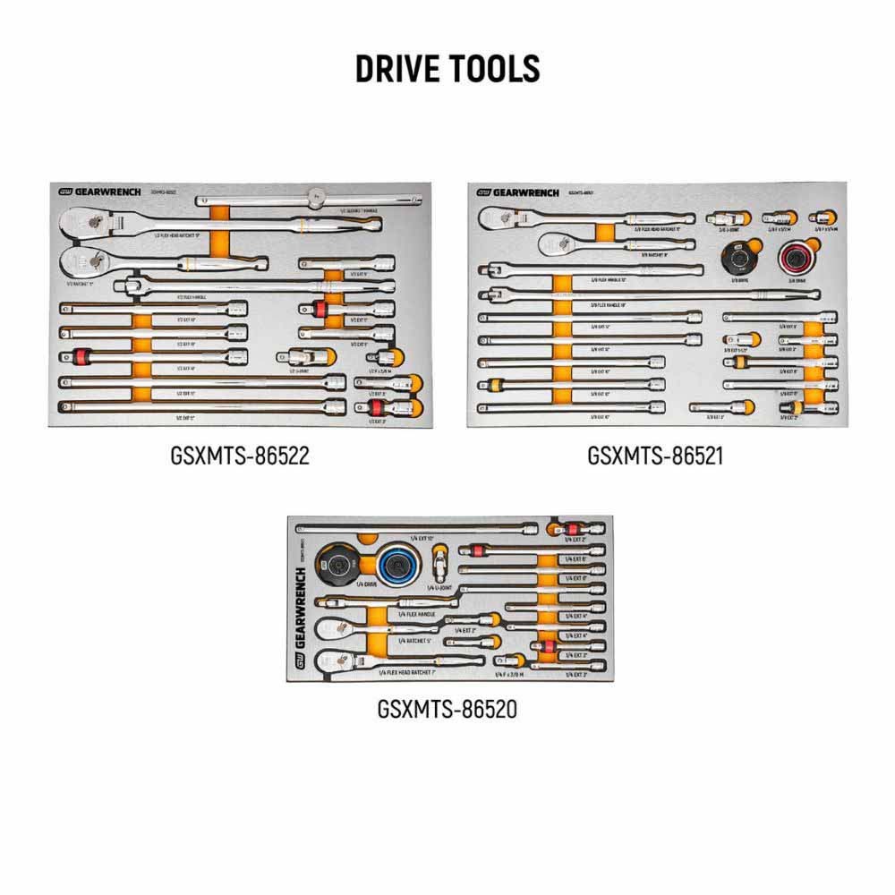 GearWrench MEGAMOD1268 1268-Piece Master Technician Set in Modular Tra