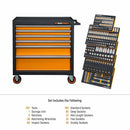 GearWrench MEGAMOD358 358 Piece MEGAMOD Metric Mechanics Tool Set in Modular Foam Trays with Rolling Cabinet - 2