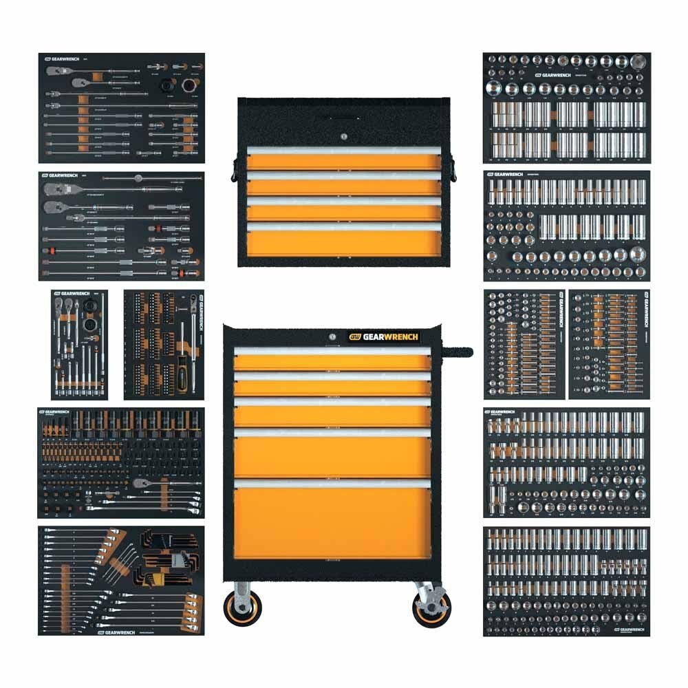GearWrench MEGAMODPRO 791-Piece Master Technician Set in Modular Trays