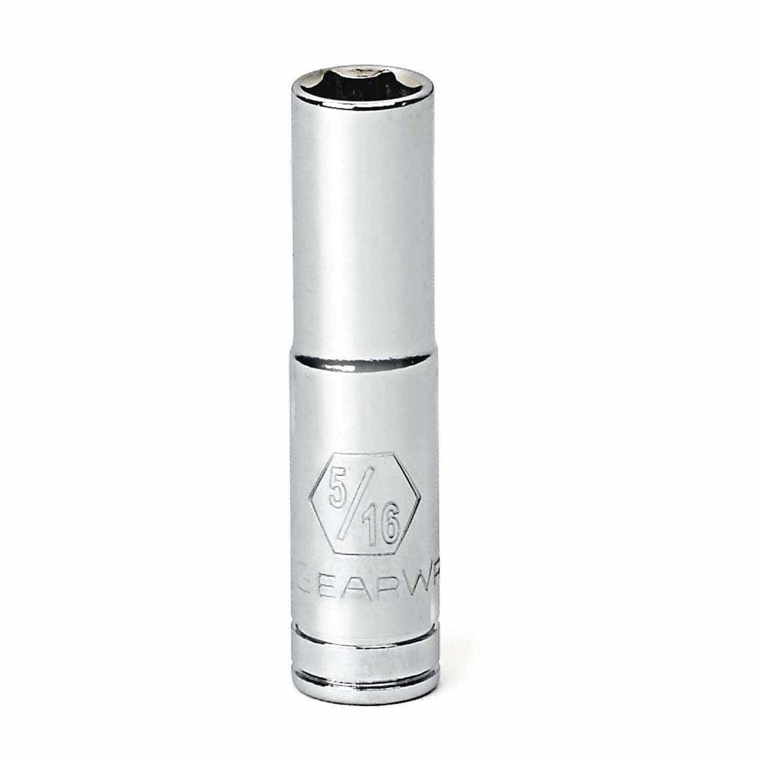 Gearwrench 80119 1/4" Drive 6 Point Deep SAE Socket 5/16"