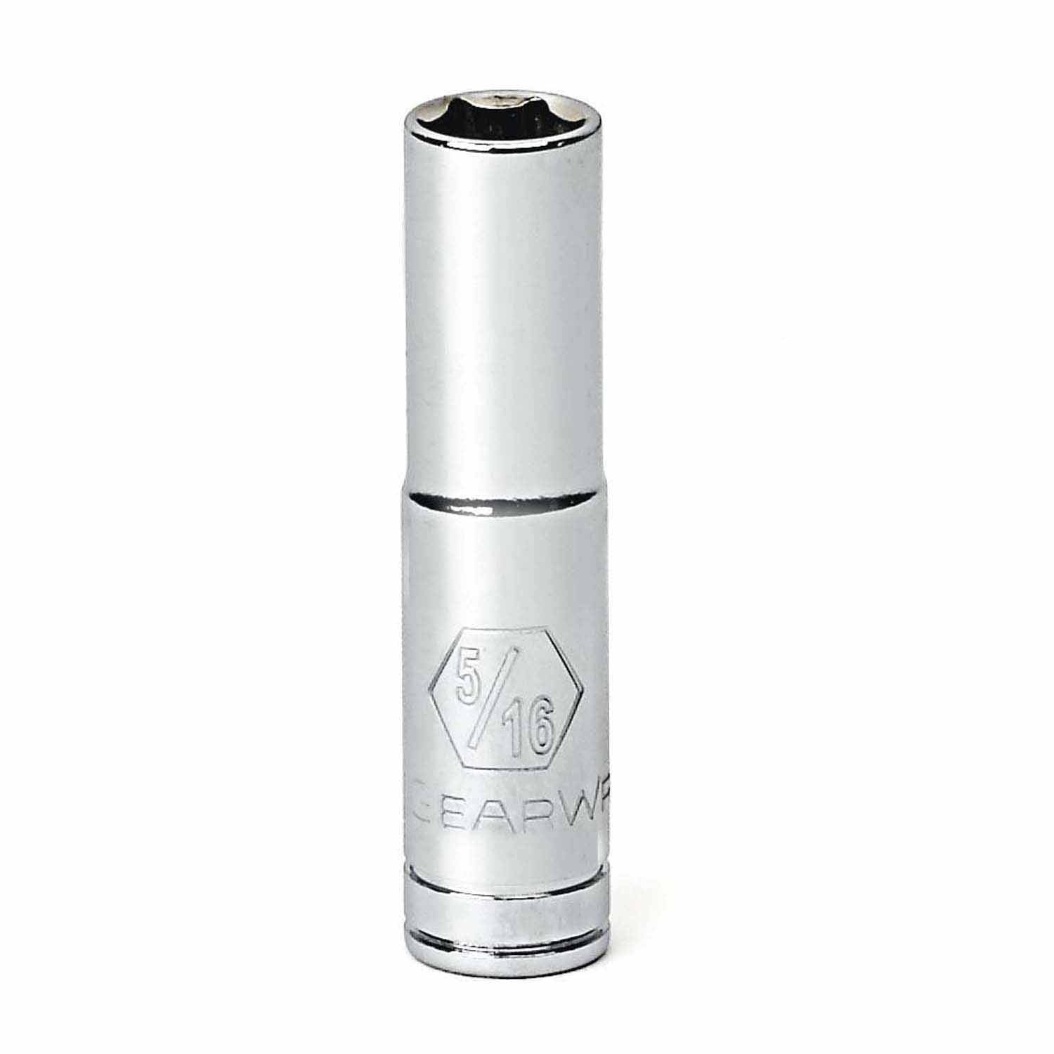 Gearwrench 80121 1/4" Drive 6 Point Deep SAE Socket 3/8"