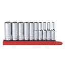 Gearwrench 80305 10 Pc. 1/4" Drive 6 Point Deep SAE Socket Set