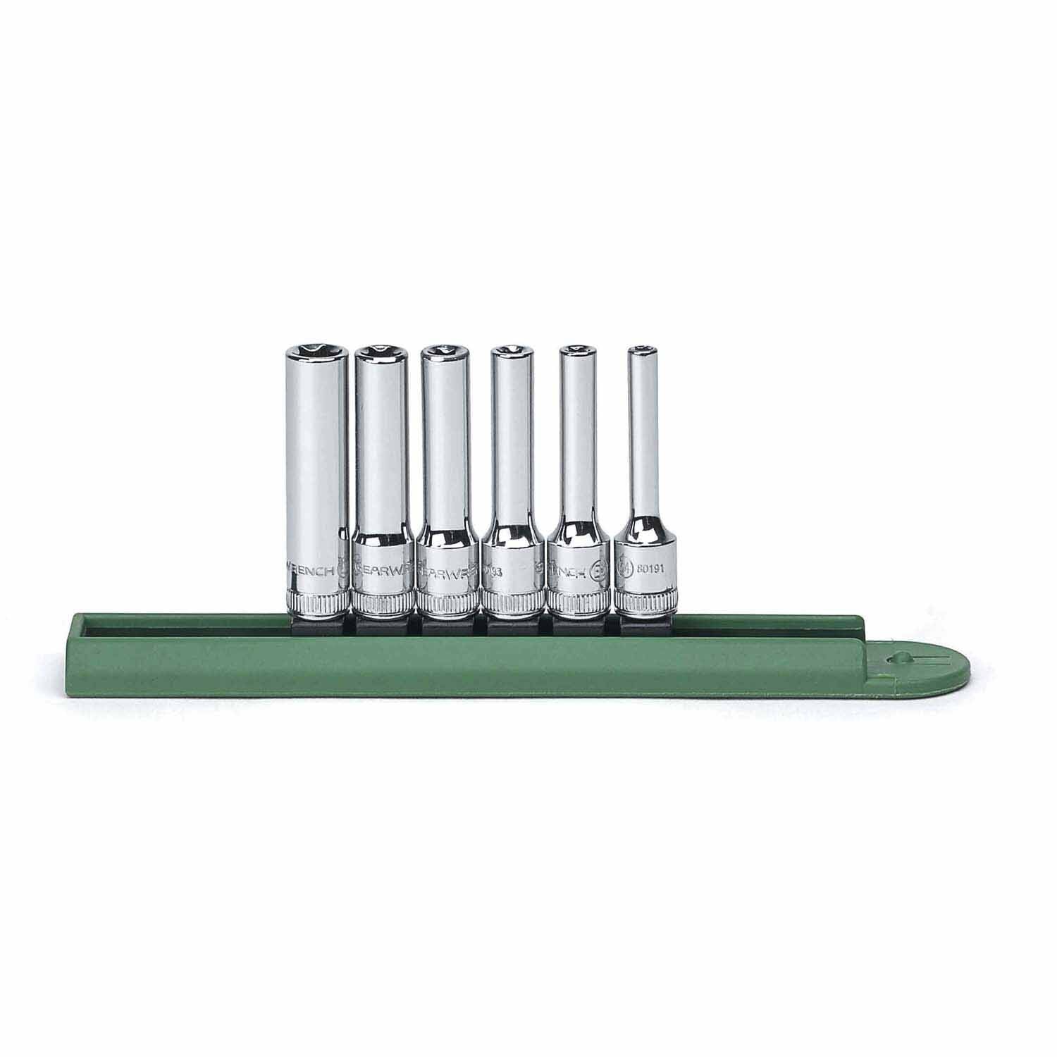 Gearwrench 80322 6 Pc. 1/4" Drive Deep External Torx Socket Set