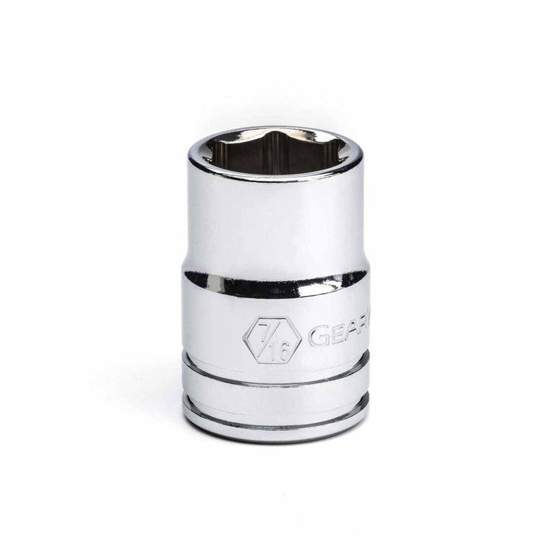 Gearwrench 80353 3/8" Drive 6 Point Standard SAE Socket 7/16"