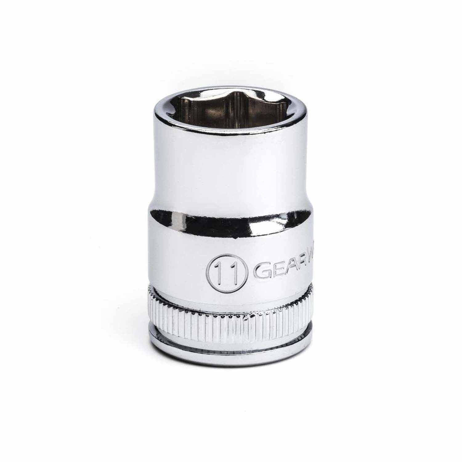 Gearwrench 80379 3/8" Drive 6 Point Standard Metric Socket 11mm