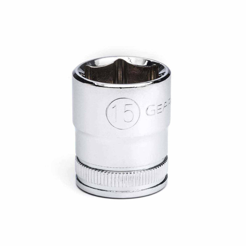 Gearwrench 80383 3/8" Drive 6 Point Standard Metric Socket 15mm