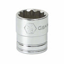 Gearwrench 80501 3/8" Drive 12 Point Standard SAE Socket 9/16"