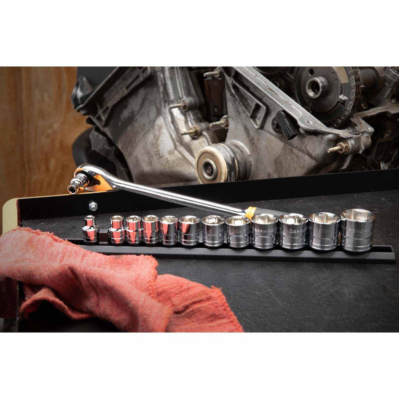 Gearwrench 80553 13 Pc. 3/8" Drive 6 Point Standard SAE Socket Set - 4