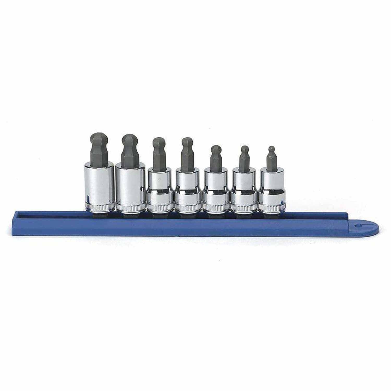 Gearwrench 80587 7 Pc. 3/8" Drive Ball End Hex Bit Metric Socket Set