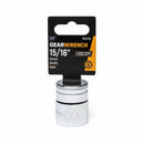 Gearwrench 80610D 1/2" Drive 6 Point Standard SAE Socket 15/16" - 2