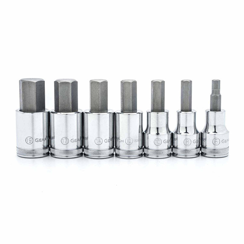 Gearwrench 80720 7 Pc. 1/2" Drive Hex Bit Metric Socket Set
