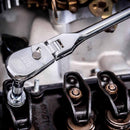 Gearwrench 81210T 3/8" Drive 90-Tooth Dual Material Flex Head Teardrop Ratchet - 7