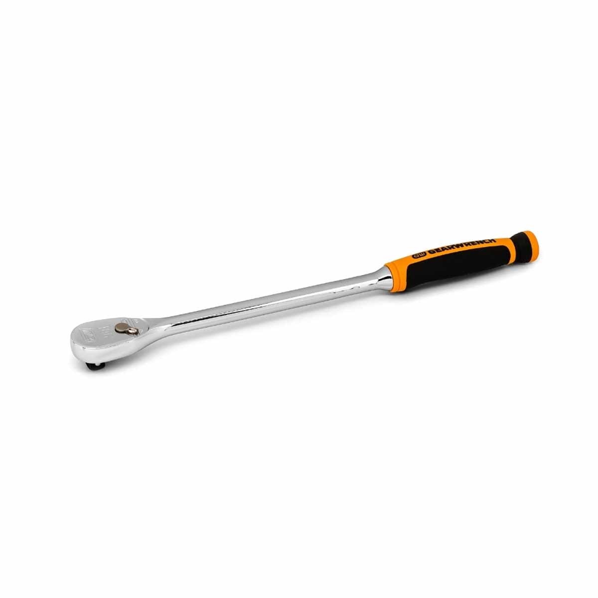 GearWrench 81265T 3/8" Drive 90-Tooth Long Handle Dual Material Teardrop Ratchet 13" - 3