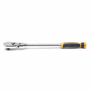 GearWrench 81370T 1/2" Drive 90-Tooth Dual Material Flex Head Teardrop Ratchet 17" - 2