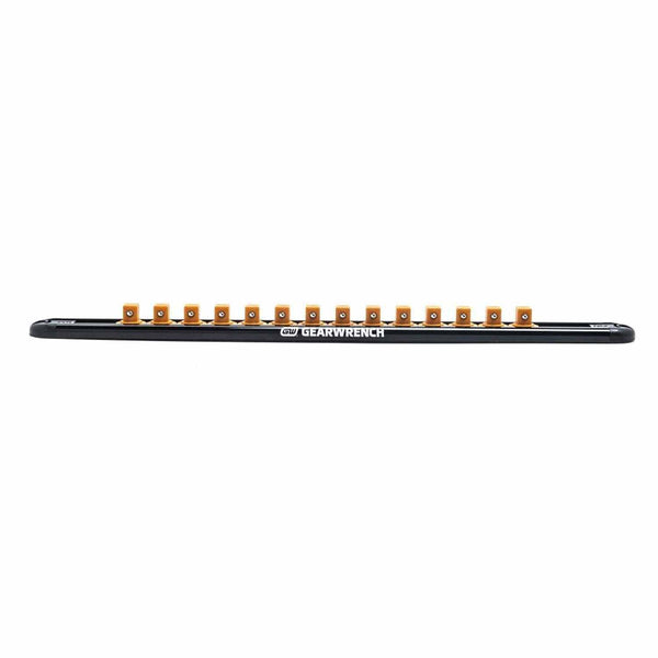 Gearwrench 83127 3/8" Drive Magnetic Socket Rail Includes 14 Clips