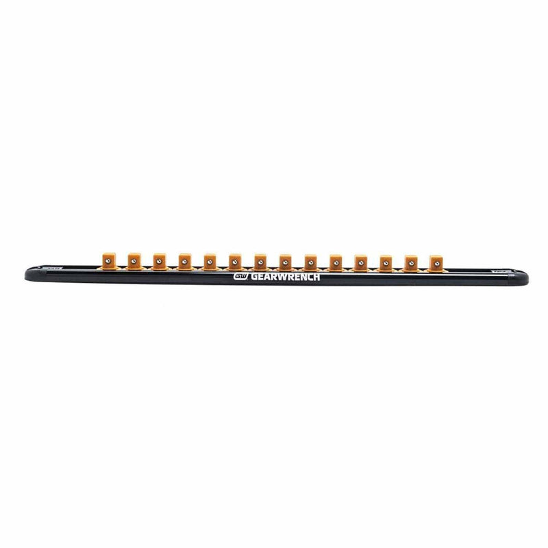 Gearwrench 83127 3/8" Drive Magnetic Socket Rail Includes 14 Clips