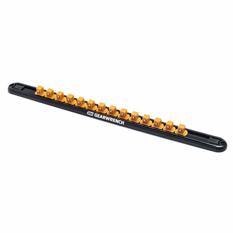 Gearwrench 83127 3/8" Drive Magnetic Socket Rail Includes 14 Clips - 2