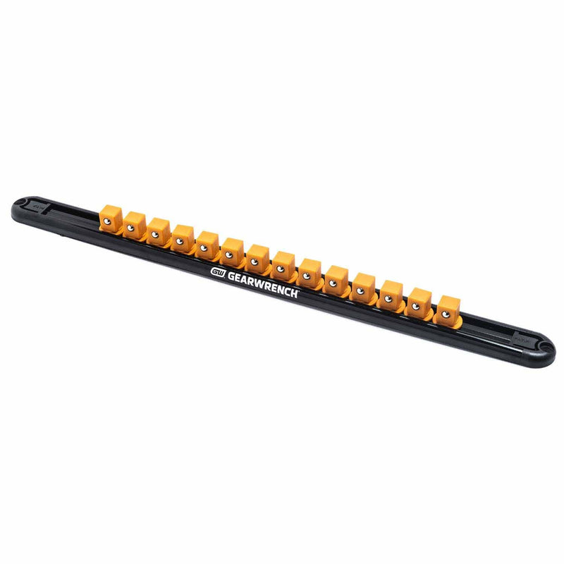 Gearwrench 83128 1/2" Drive Magnetic Socket Rail with 14 Clips - 2