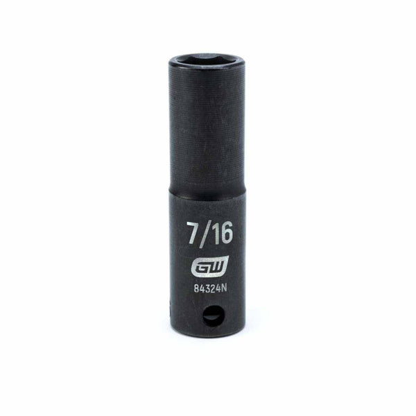 Gearwrench 84324N 3/8" Drive 6 Point Deep Impact SAE Socket 7/16"