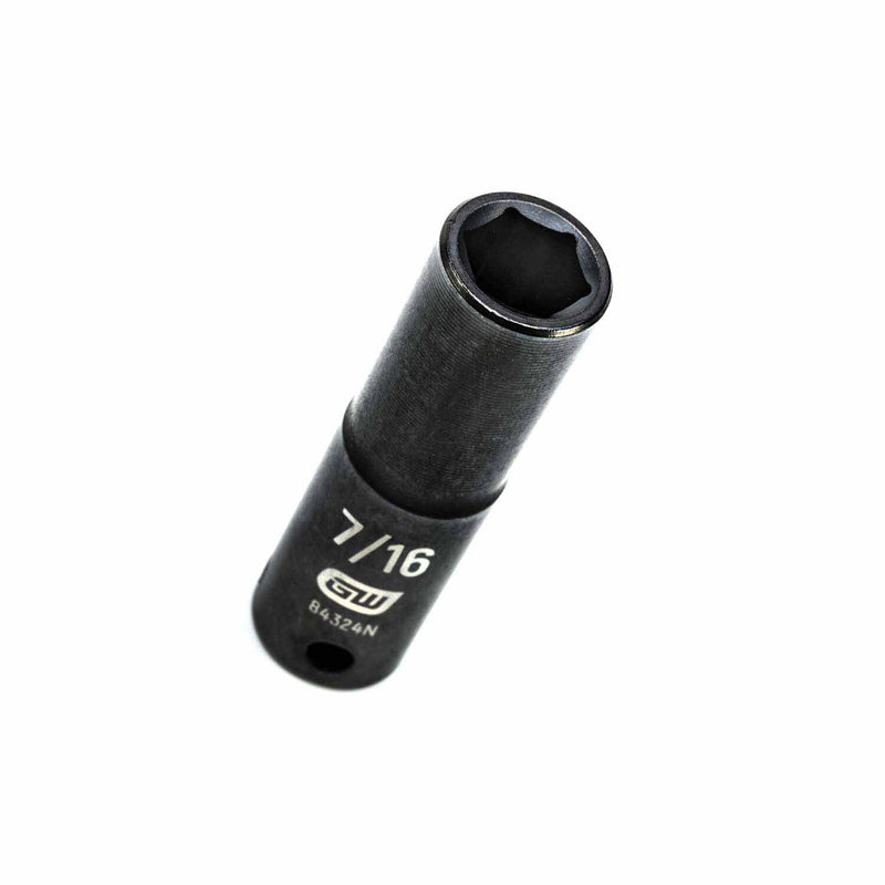 Gearwrench 84324N 3/8" Drive 6 Point Deep Impact SAE Socket 7/16" - 2