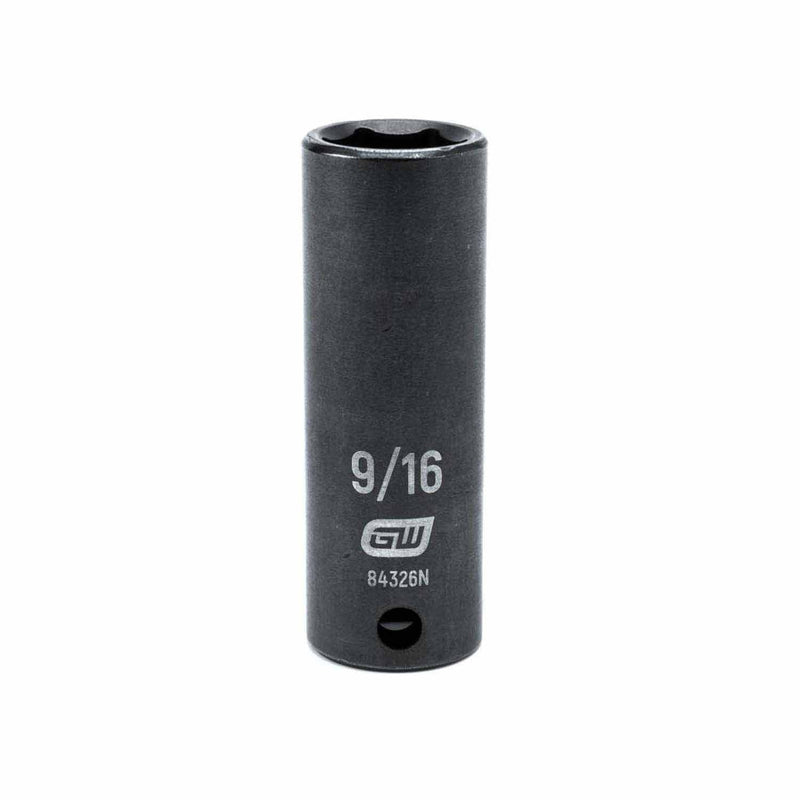 Gearwrench 84326N 3/8" Drive 6 Point Deep Impact SAE Socket 9/16"