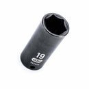 Gearwrench 84342N 3/8" Drive 6 Point Deep Impact Metric Socket 19mm - 2