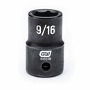 Gearwrench 84503N 1/2" Drive 6 Point Standard Impact SAE Socket 9/16"