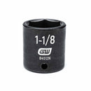 Gearwrench 84512N 1/2" Drive 6 Point Standard Impact SAE Socket 1-1/8"