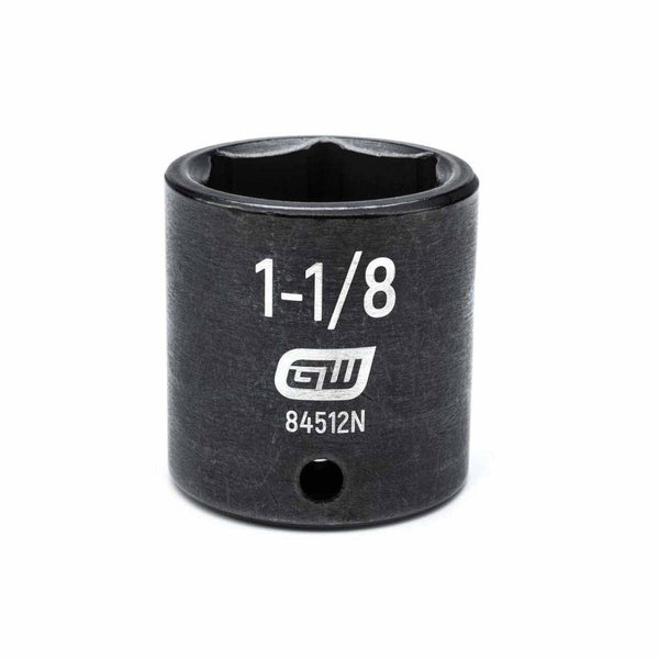 Gearwrench 84512N 1/2" Drive 6 Point Standard Impact SAE Socket 1-1/8"