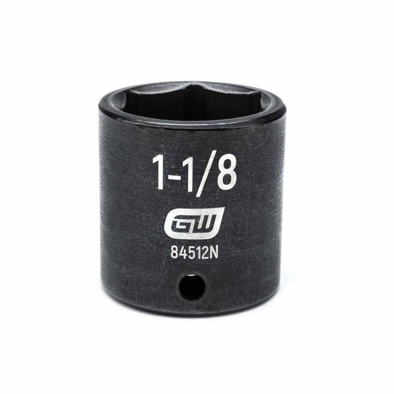 Gearwrench 84512N 1/2" Drive 6 Point Standard Impact SAE Socket 1-1/8"