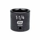 Gearwrench 84514N 1/2" Drive 6 Point Standard Impact SAE Socket 1-1/4"