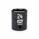 Gearwrench 84536N 1/2" Drive 6 Point Standard Impact Metric Socket 24mm