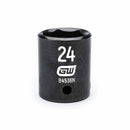 Gearwrench 84536N 1/2" Drive 6 Point Standard Impact Metric Socket 24mm
