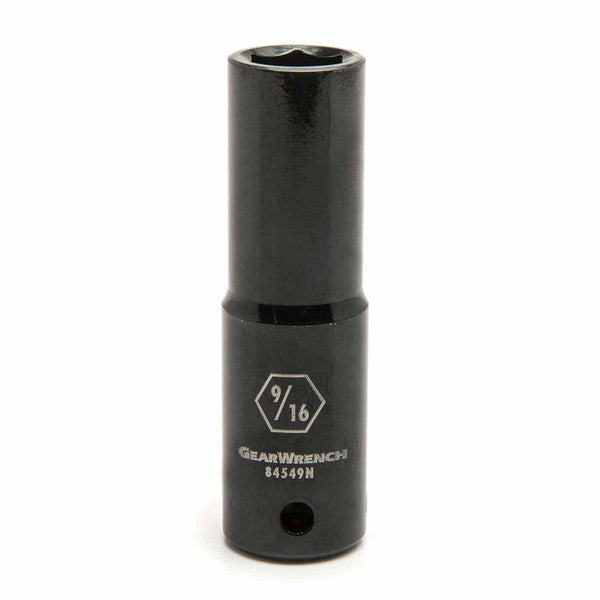 Gearwrench 84549N 1/2" Drive 6 Point Deep Impact SAE Socket 9/16"