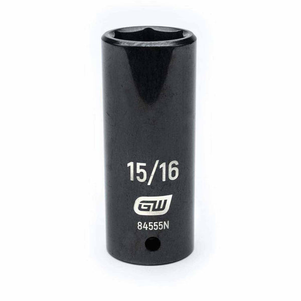 Gearwrench 84555N 1/2" Drive 6 Point Deep Impact SAE Socket 15/16"