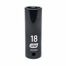 Gearwrench 84576N 1/2" Drive 6 Point Deep Impact Metric Socket 18mm